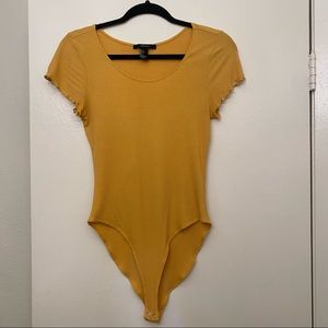 FOREVER 21 Yellow Bodysuit
